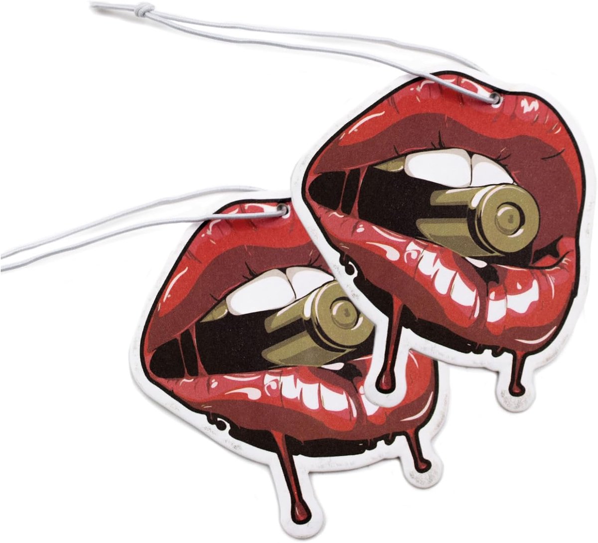 Luchtverfrissers geurboom tuning voor auto geurdispenser Air Freshener geur grappig aanhangerdesign (191 Red Lips)