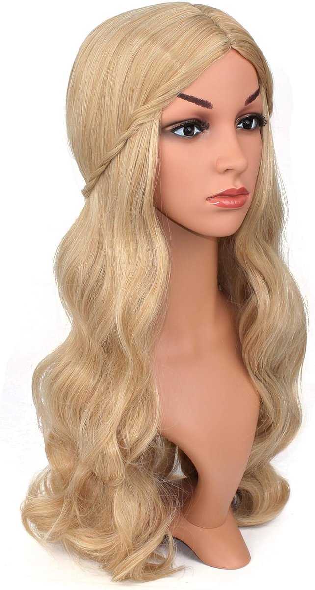 Pruiken voor dames, voor carnaval, cosplay, kostuum, feest, dames, met pruikkap