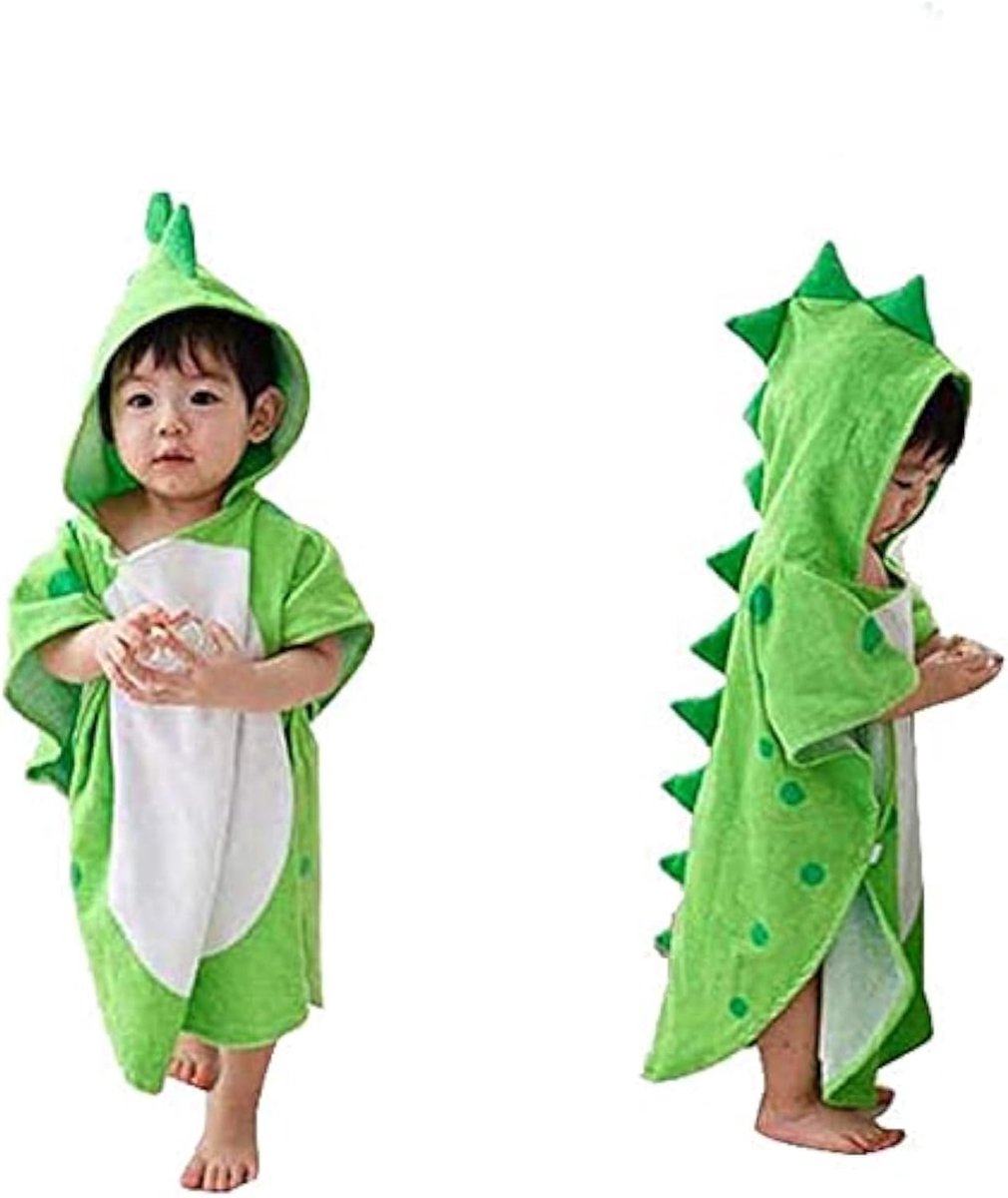 Jelly Kids Badhanddoek Badjas Kinderen Capuchon Strand Zwemponcho Dinosauruspatroon