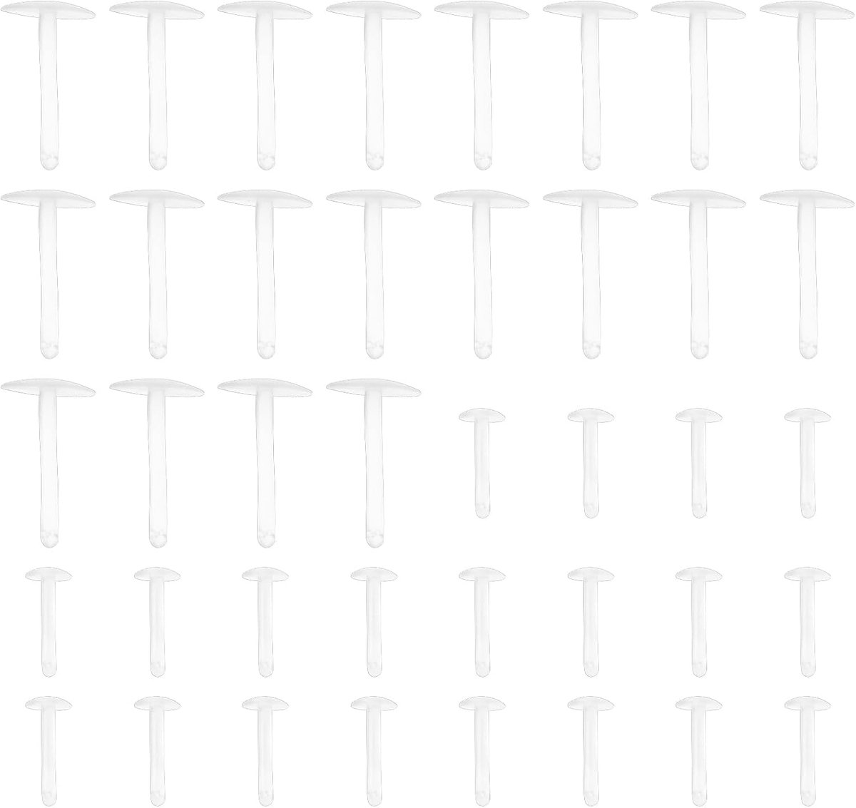 40Pcs Lunch Vlees Aas Stopt Clear Plastic Terminal Visgerei Accessoires Karper Vishaak Aas Accessoires Voor Grof Vissen Wary Karper