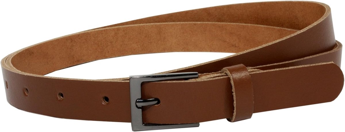 Lederen riem echt leer, Made in Germany, 2 cm breed en ca. 0,25 cm dik, riem, heupriem, jeansriem