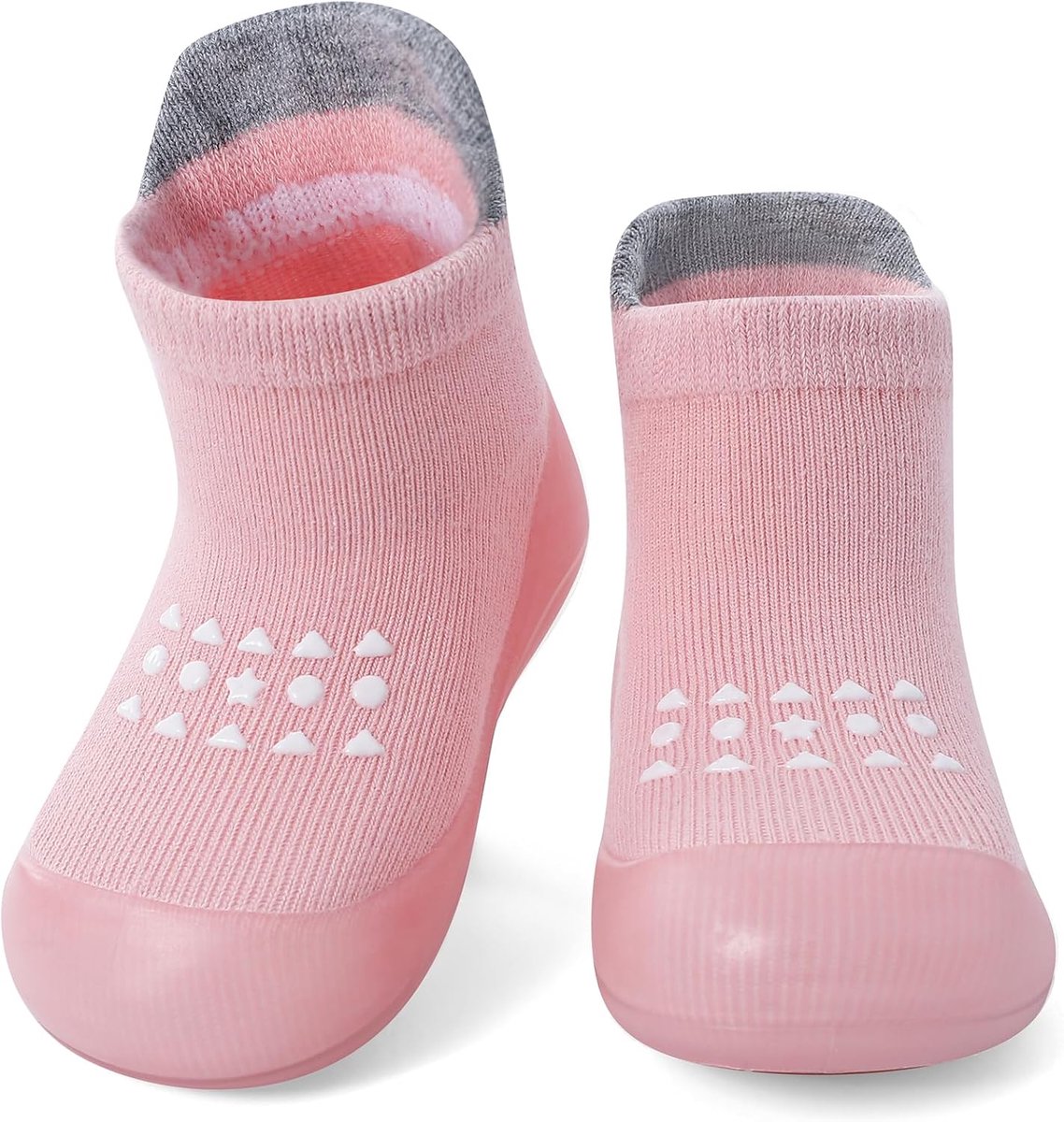 Baby Jongens Meisjes Sok Schoenen Peuter Eerste Wandelschoenen Zachte Rubberen Zool Antislip Sok Schoenen