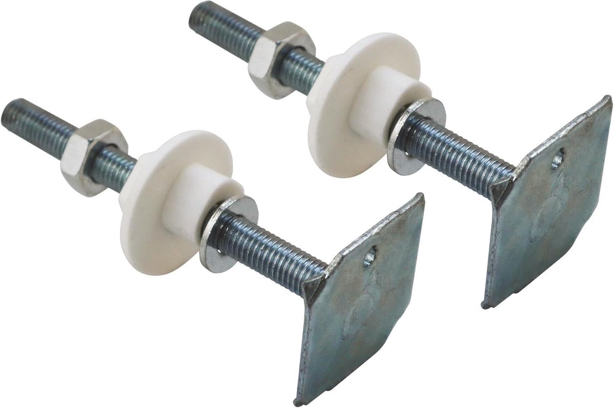 934-10-11 houder voor wastafel, holle wand, excenter, 2 stuks 10 x 110, grijs
