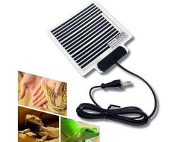 Made In Italy Verwarming terrarium 15x15cm Verwarmingsmat Reptiel Reptilien Terrarium Warmtematten Terraria Warmtematten voor Reptielen Verwarmingsmatten Schildpad Slang Hagedis 230V 3,5W