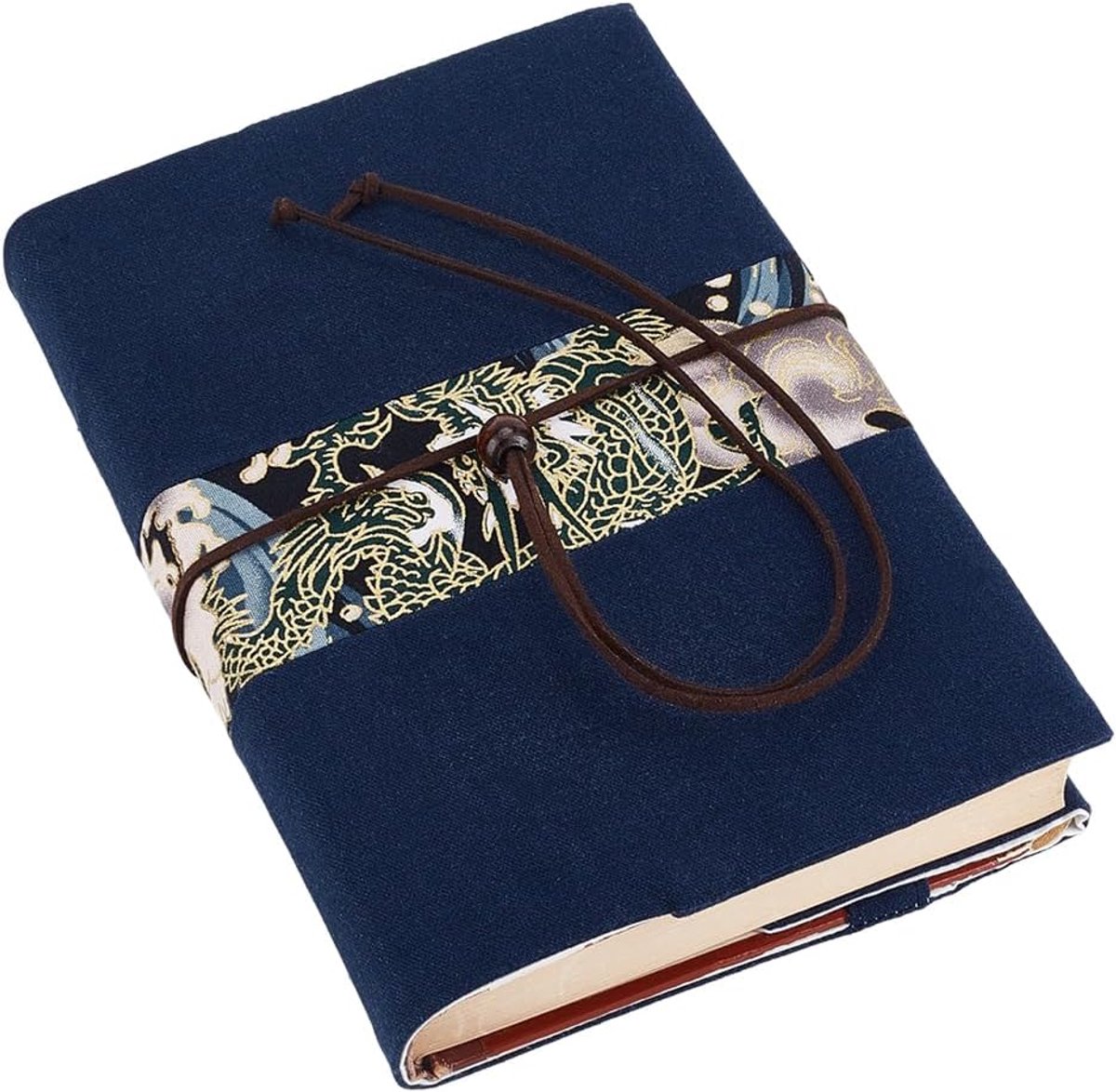 Boekomslag Geschikt voor A5 formaat 8,3 x 6,3 inch Zachte linnen stof Donkerblauwe Draak Wasbare Boekenhoes Boekenlegger Hardcover Paperback Softcover Boekbeschermer voor Boekliefhebbers