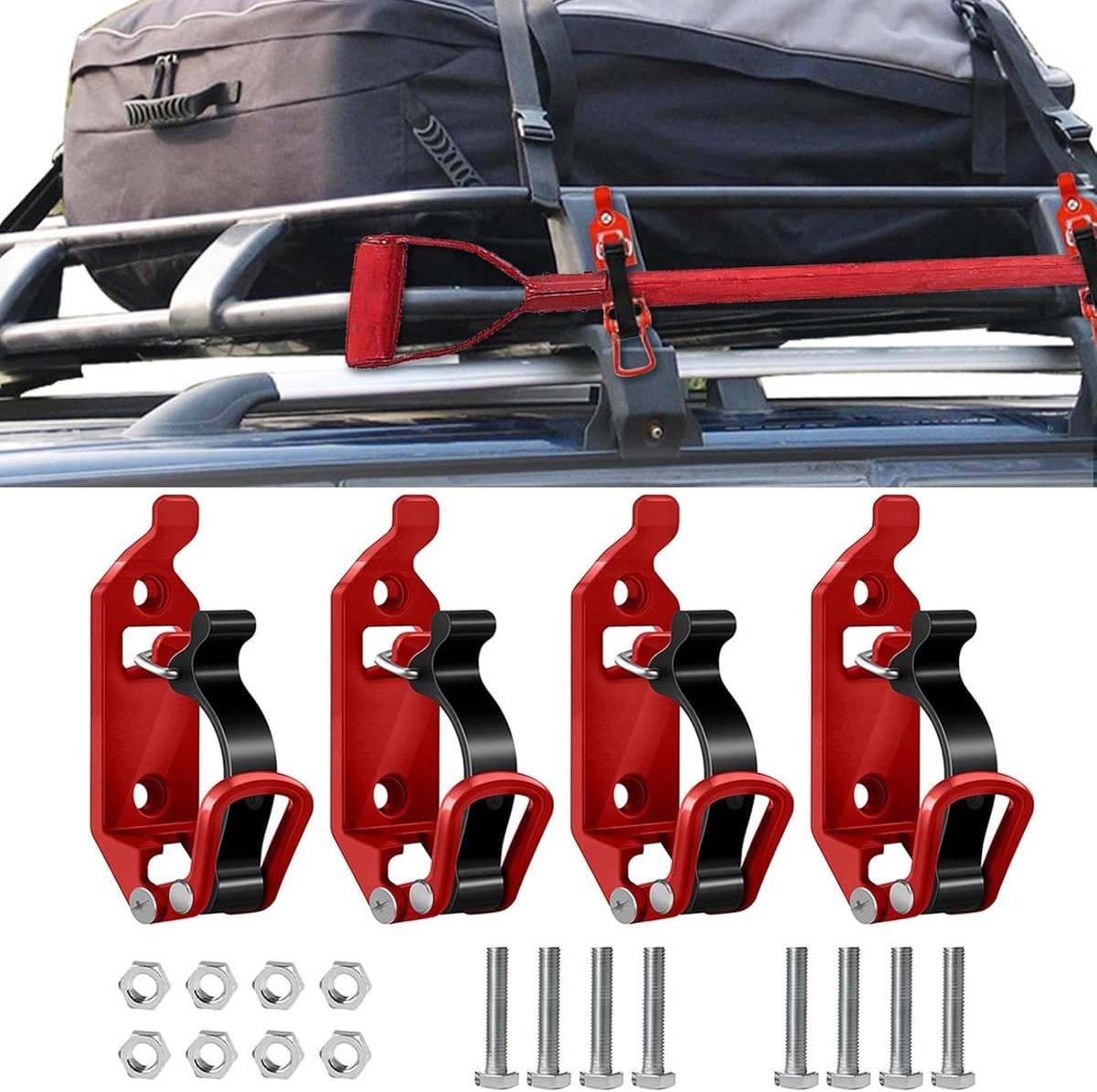 4 stuks schephouders, houder voor vrachtwagen en auto, bijl houder, offroad accessoires