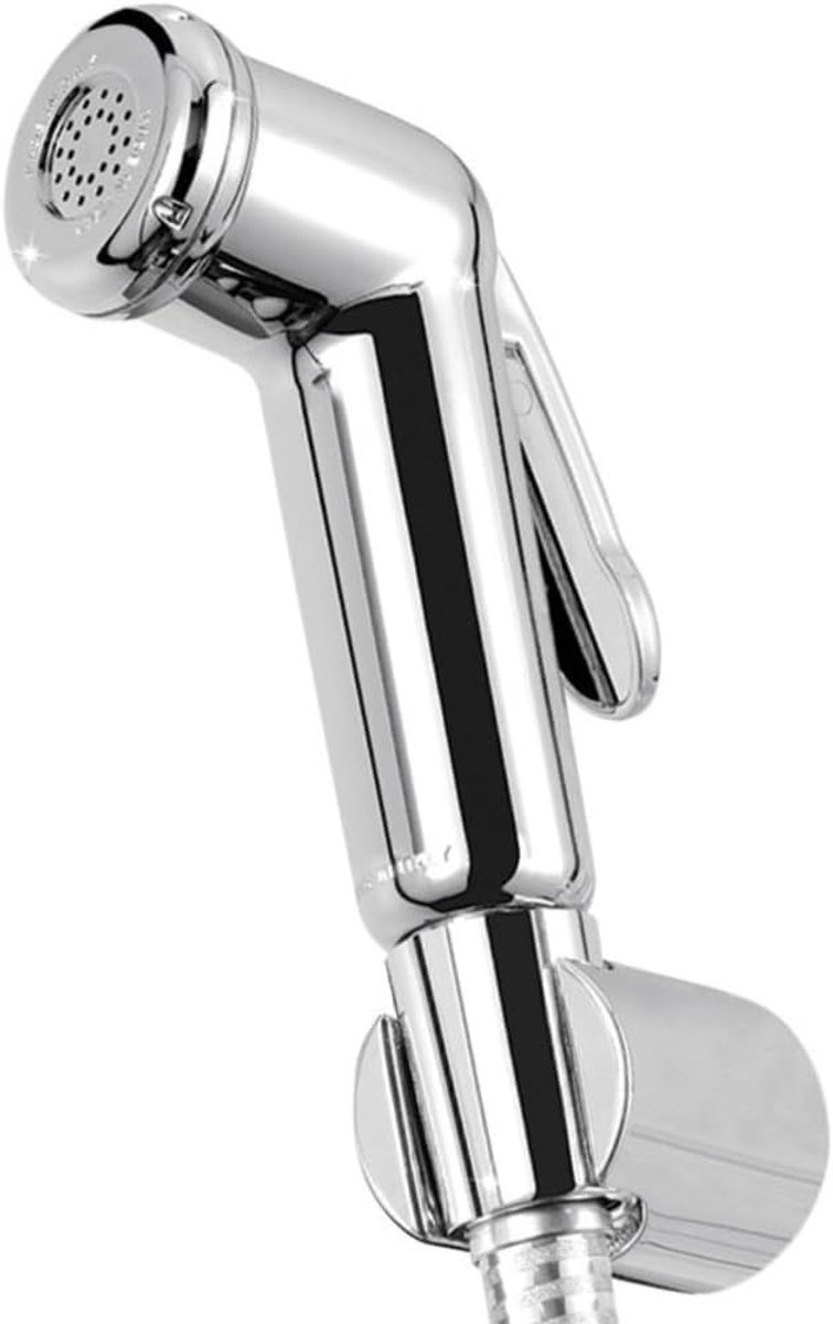 8112 Handdouche voor bidet universeel, handdouche bidet, shut off in abs, handdouche voor toilet, chroom, hygiënische handdouche voor hydroborstel