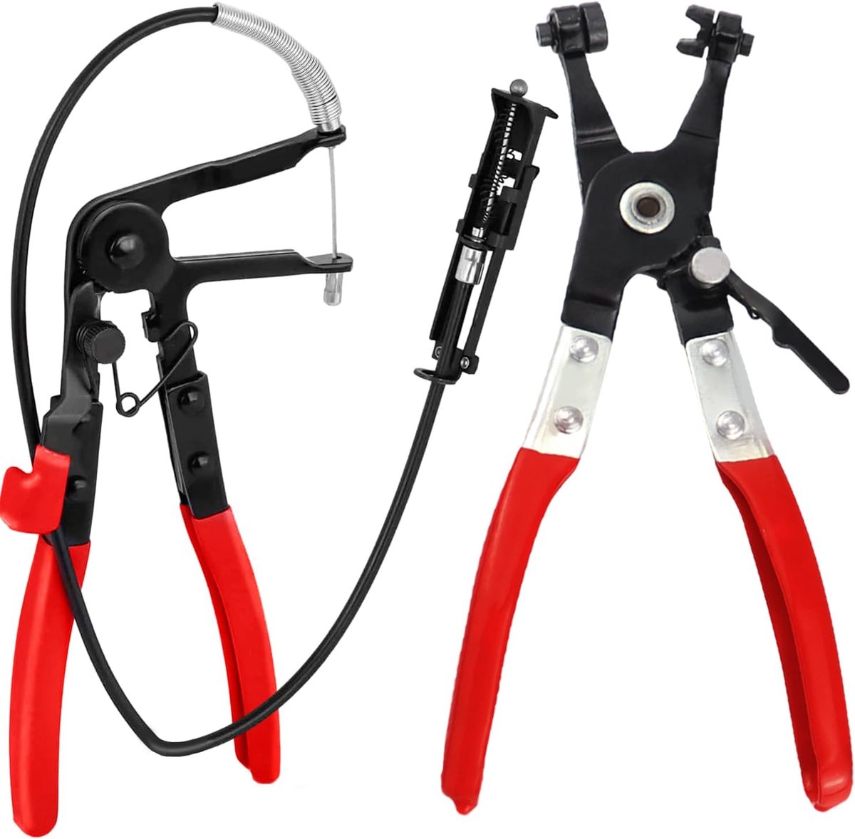 Slangklemtangset, slangklemtang met rechte hals, slangklemtang voor het verwijderen en installeren van slangklemmen, auto-reparatiegereedschap