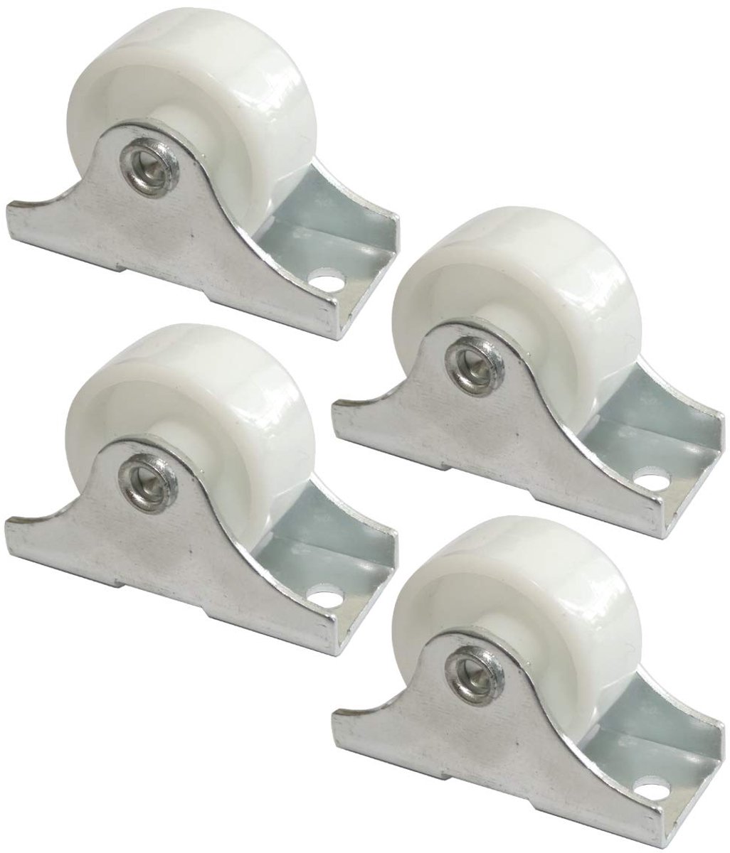 - Wielen voor meubels met borgplaat Ø25 mm W12 mm H28 mm 25 kg montageplaat 18 x 42 mm C42670 (4 stuks)