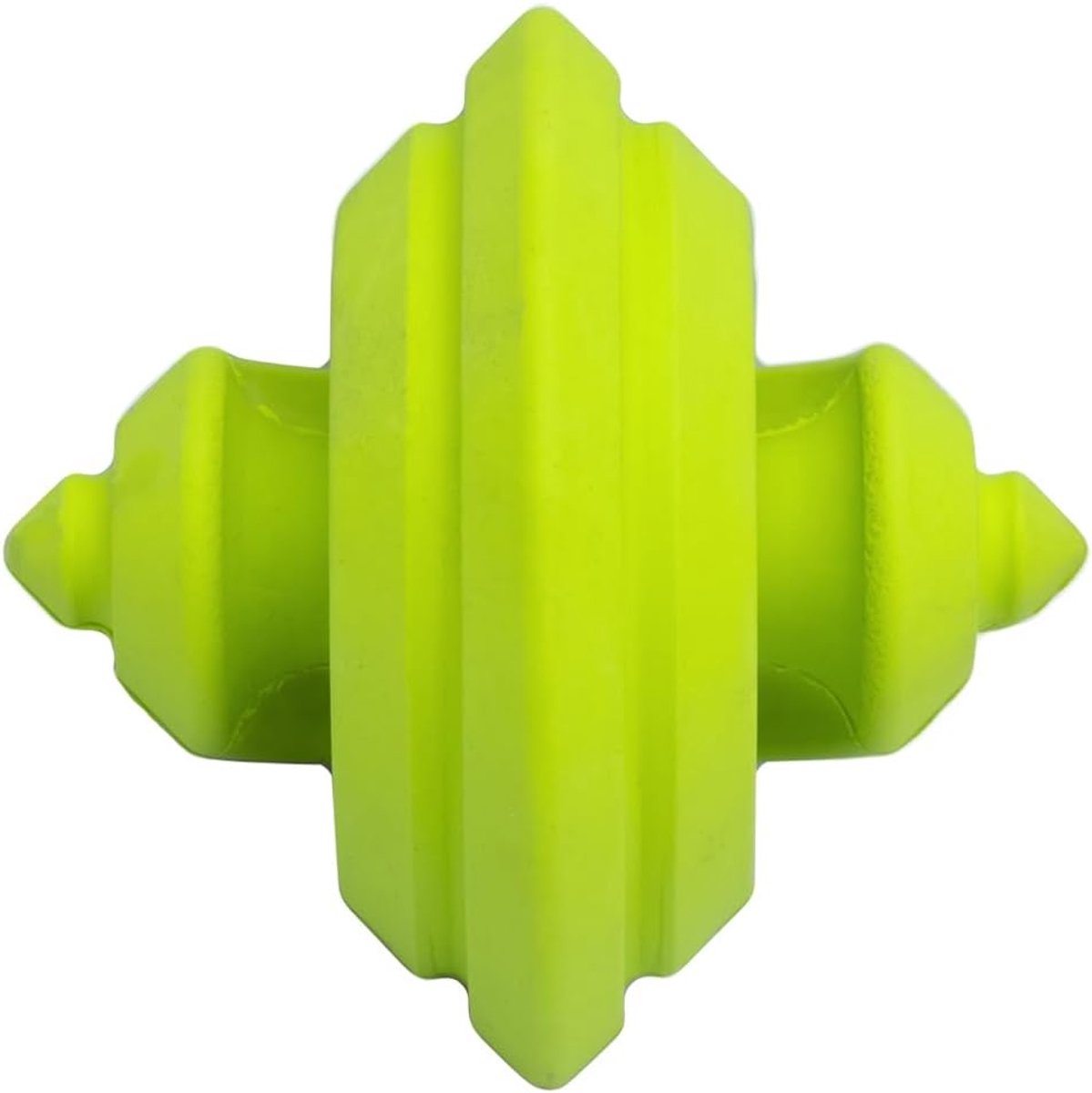 Chewtastic Geometrics Natuurlijke Rubber Verrijking Hond Speelgoed Geo-Gem Groen Zacht, Boeiend Rolling en Onvoorspelbare Stuiteren, Leuk om Te Kauw en Ophalen