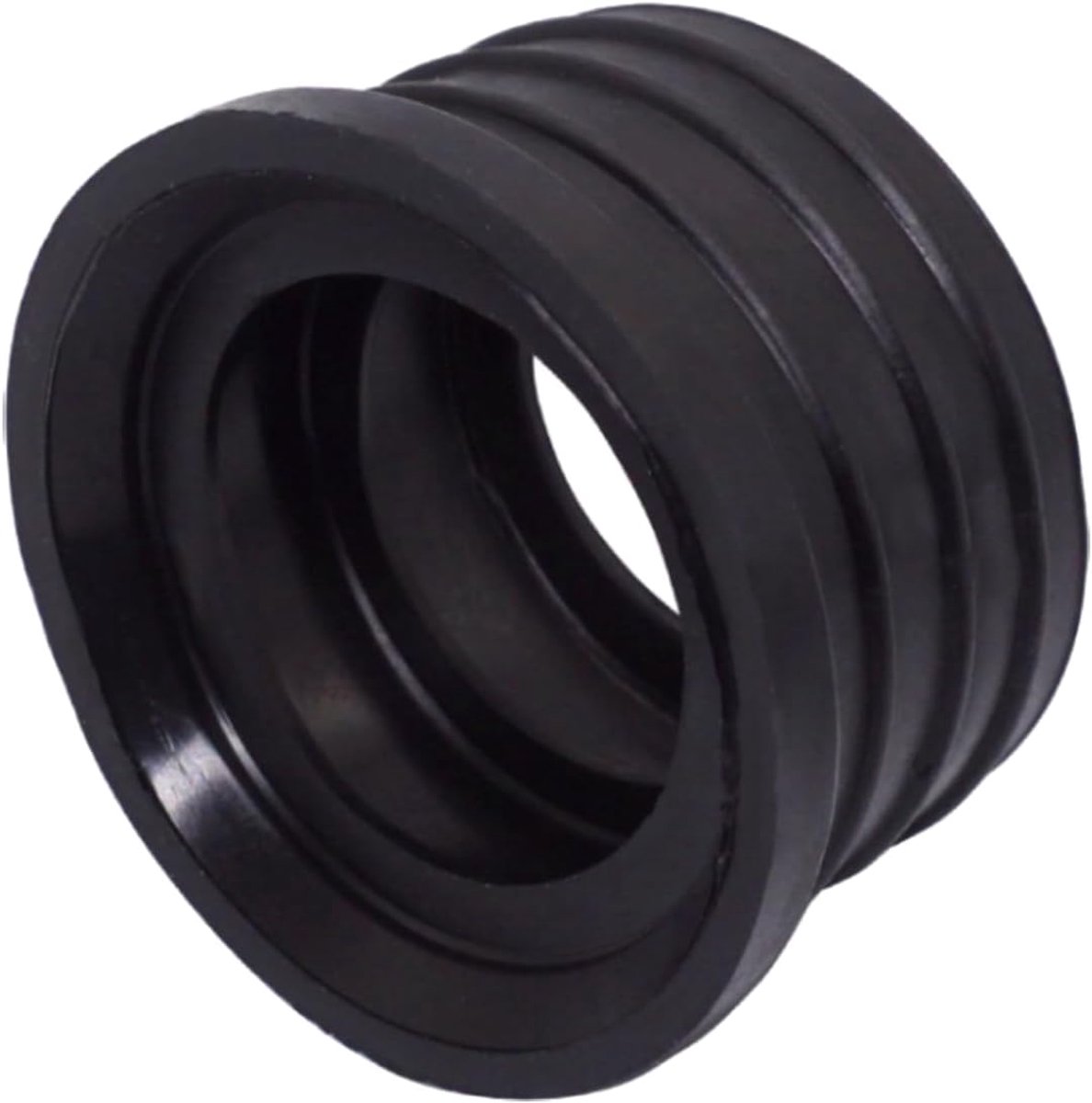 (2 Stuks) Zwart 50 x 40 mm Rubberen Huls Voor Afvoerbuis, Pijp Connector, Pijpadapter, Reductiemiddel