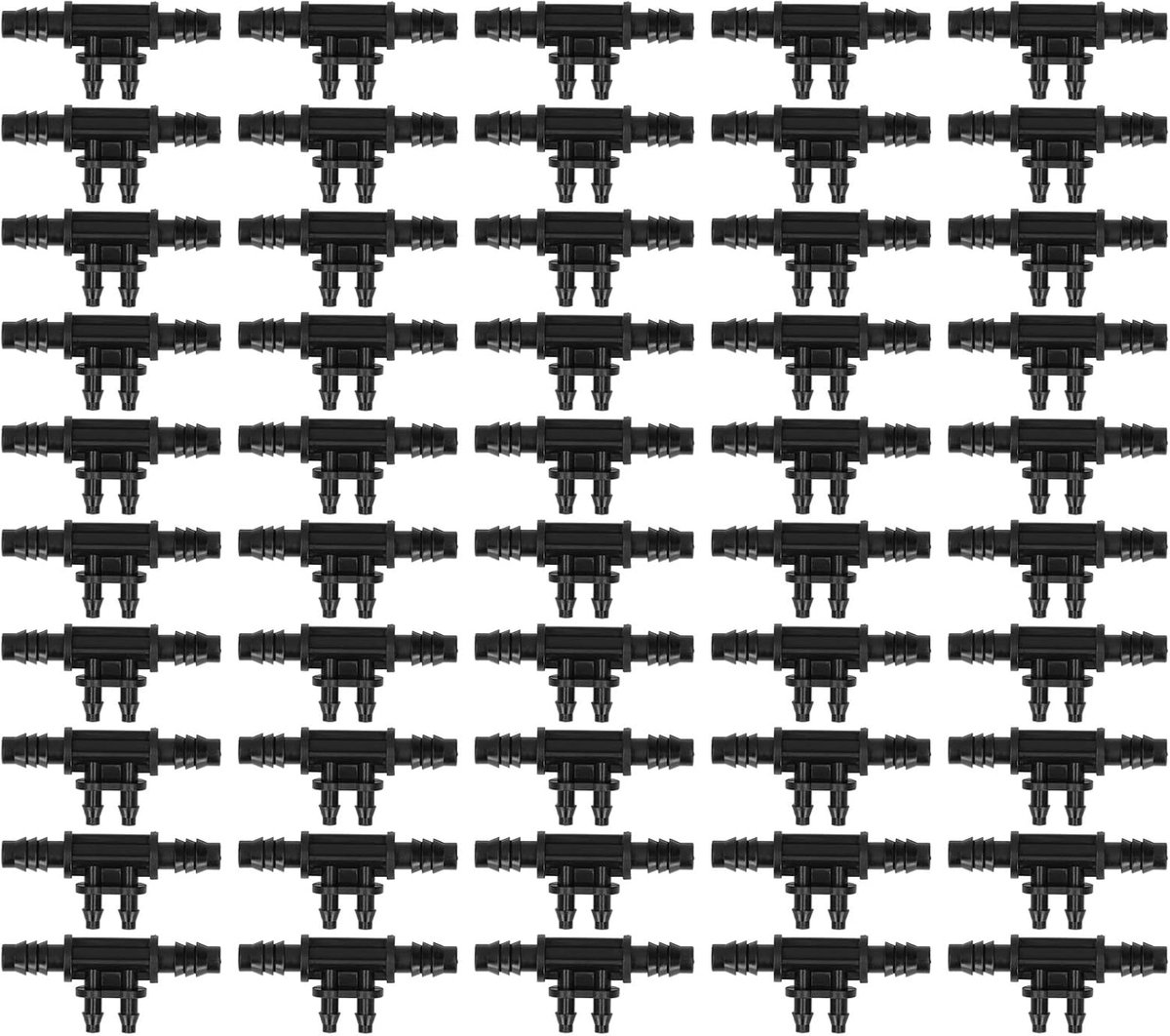50 Stuks 4-Weg Micro-Sprinkler Irrigatie Slang Connector 8/11 Turn 4/7mm Druppelmontage Tuinieren Slang Gezamenlijke Accessoires