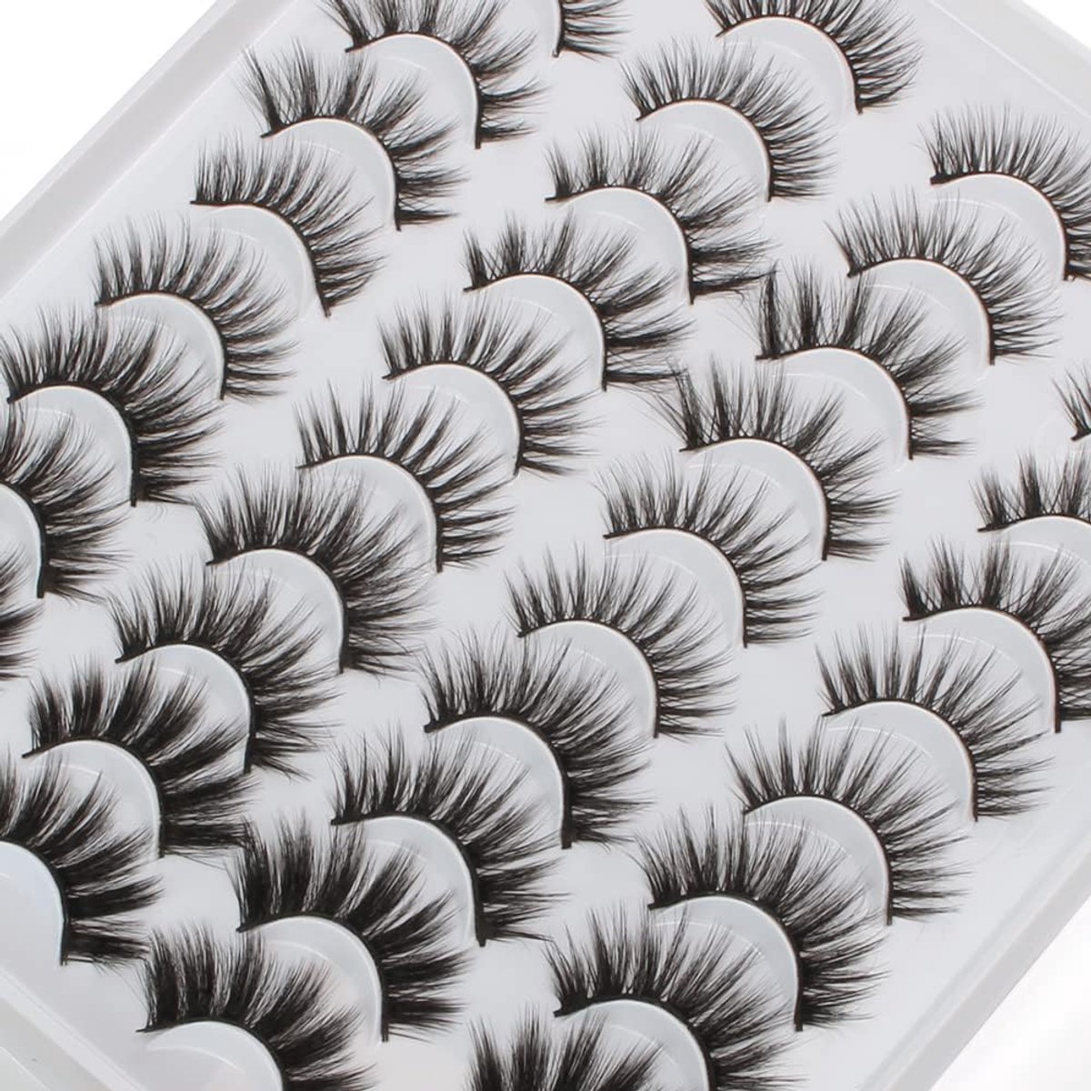 Nepwimpers Natuurlijk 20 Paren 3D Nerts Nepwimpers Pluizige Banden Nepwimpers Wispy Lashes Zacht Multipack Dik False Eyelashes (5 Modellen)