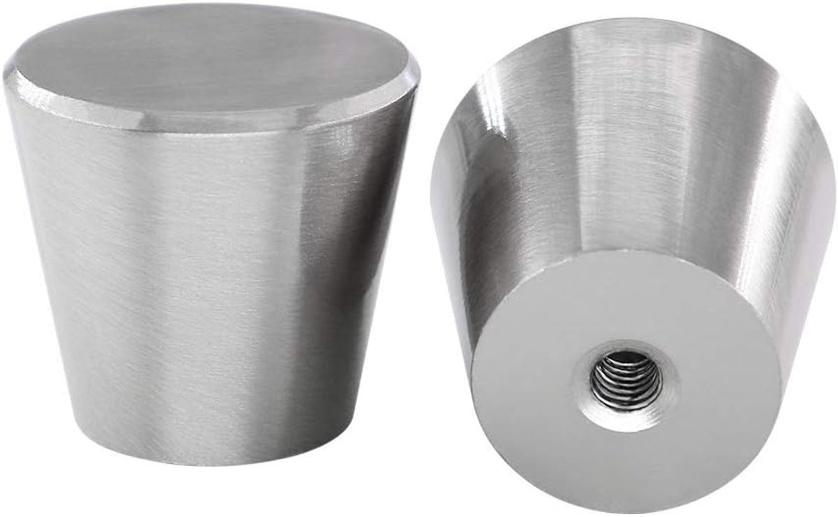 10 stuks meubelknoppen geborsteld roestvrij staal kastknoppen meubelknoppen zilveren kastknoppen deurknoppen aluminiumlegering meubelknop solide knop kast kastgrepen