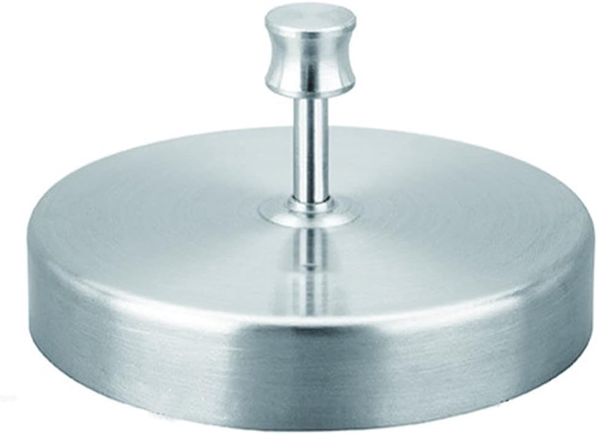 Press Hamburger Pers Patty Maker - Food-Graded 304 RVS Patty Press Burger Mold Ring voor Vlees Beyond Veggie Turkije Veganistisch rundvlees, Zilver (S)