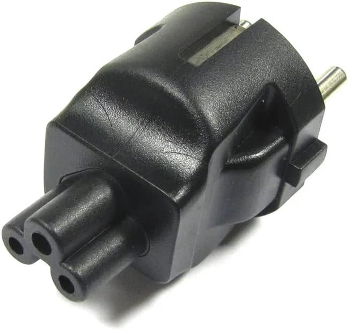 IEC320 C5 naar Schuko-stekkeradapter | EU Schuko-stekker naar C5 | Ondersteunt tot 10A, 250V AC | Geschikt voor apparaatladers
