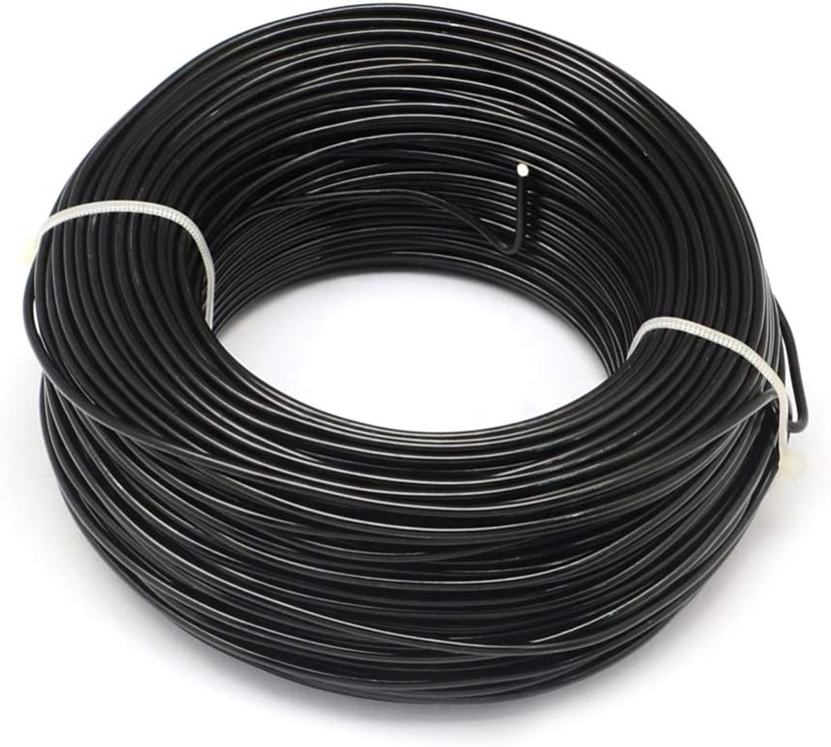 Draad 15 gauge 1,5 mm aluminium knutseldraad voor het maken van sieraden - zwart