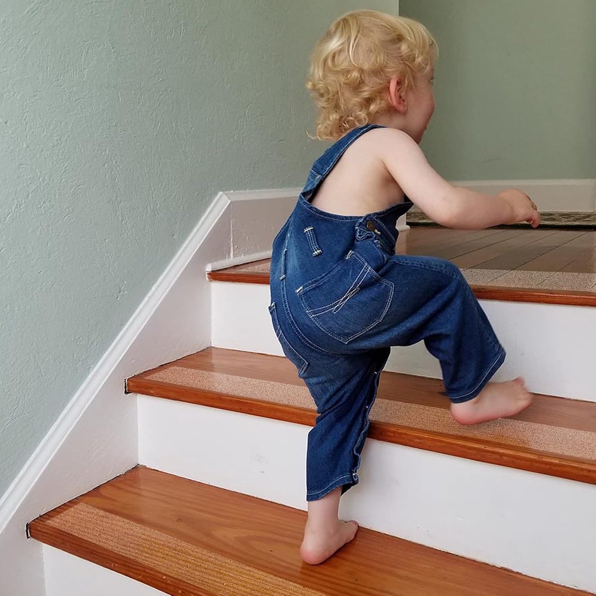 Tape, 50 mm x 10 m antislip zelfklevende traptreden, hoge tractie veiligheidstape voor trappen trappen terrasplanken binnen en buiten