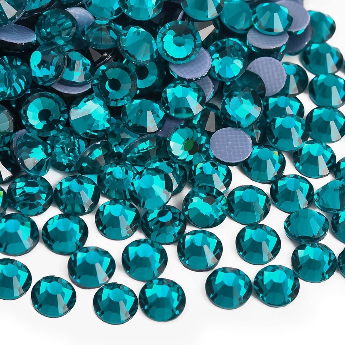 steentjes, 1440 stuks kristallen hotfix strass glas strass steentjes ronde kristallen edelstenen glazen stenen voor kleding schoenen doe-het-zelf ambachten benodigdheden (blauwe
