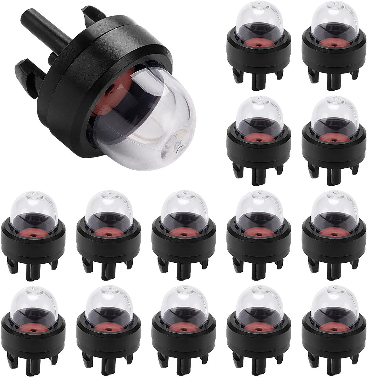 15 Stuks Snap-in Primer Bulb Pomp, Vervang Snap-in Primer Bulb Fit, Carburateur-primerpomp Brandstoflampen, voor Grasmaaier Kettingzaagblazer Motorzaag Bosmaaier