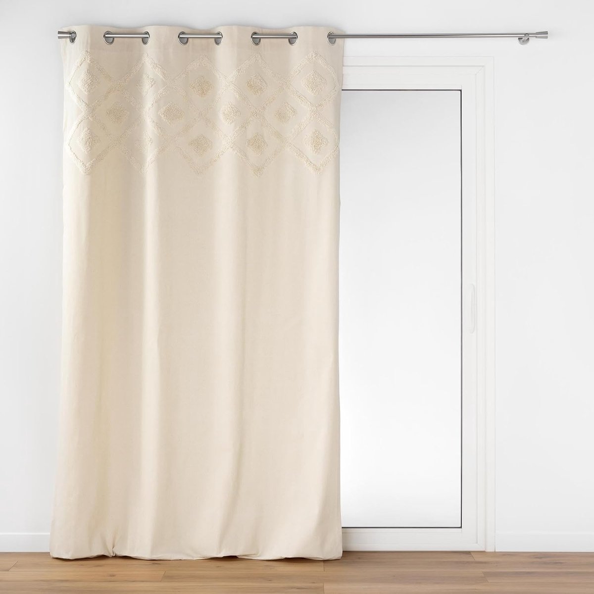 douceur d'intérieur, Gordijn met oogjes (140 x 240 cm) Inca, katoen & polyester met getufte top