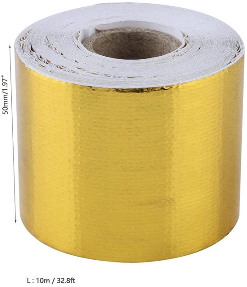Hitteschildomslag Extreem Duurzaam - Aluminiumfolie - Hittebestendig - Geluidsabsorberend - Vlamvertragend - Lichtgewicht en Eenvoudig te Installeren - Warmte-isolatie