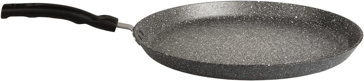Crêpepan - Pannenkoekenpan Blinipannen - Pannenkoeken Bakken - Antiaanbaklaag - 25 cm - Zwart