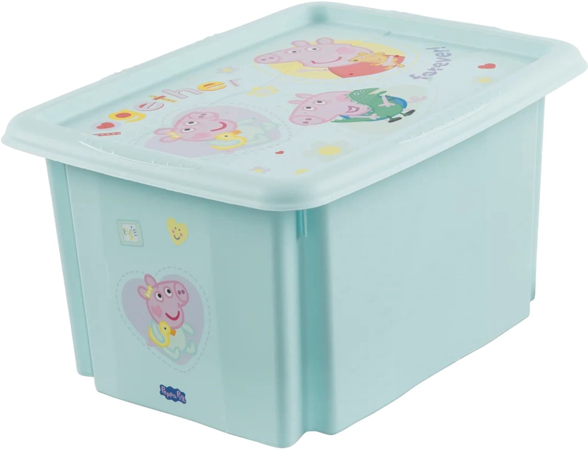 keeeper opbergbox Karolina Pep, PP, aquamarijn, 15 liter