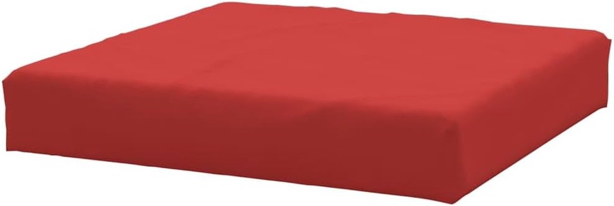 Palletkussen - Zitkussen Bank - Comfortabel Zitten - Duurzaam Oxford-weefsel - 60 x 60 x 6 cm - Rood