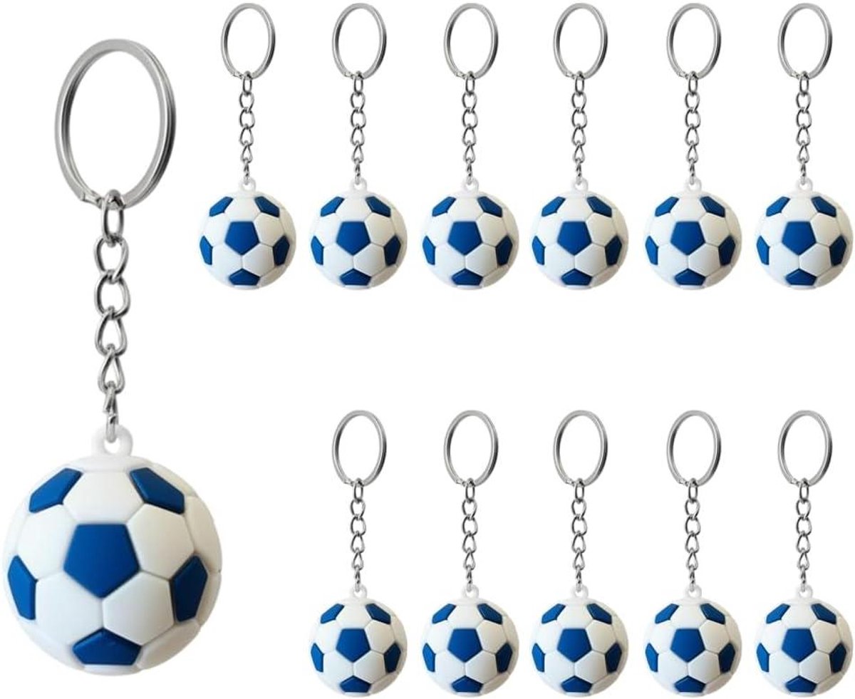 Sleutelhangers Voetbal - Bal Hangers - Decoratie Tassen - Realistisch Ontwerp - 3.1 cm - Multicolor