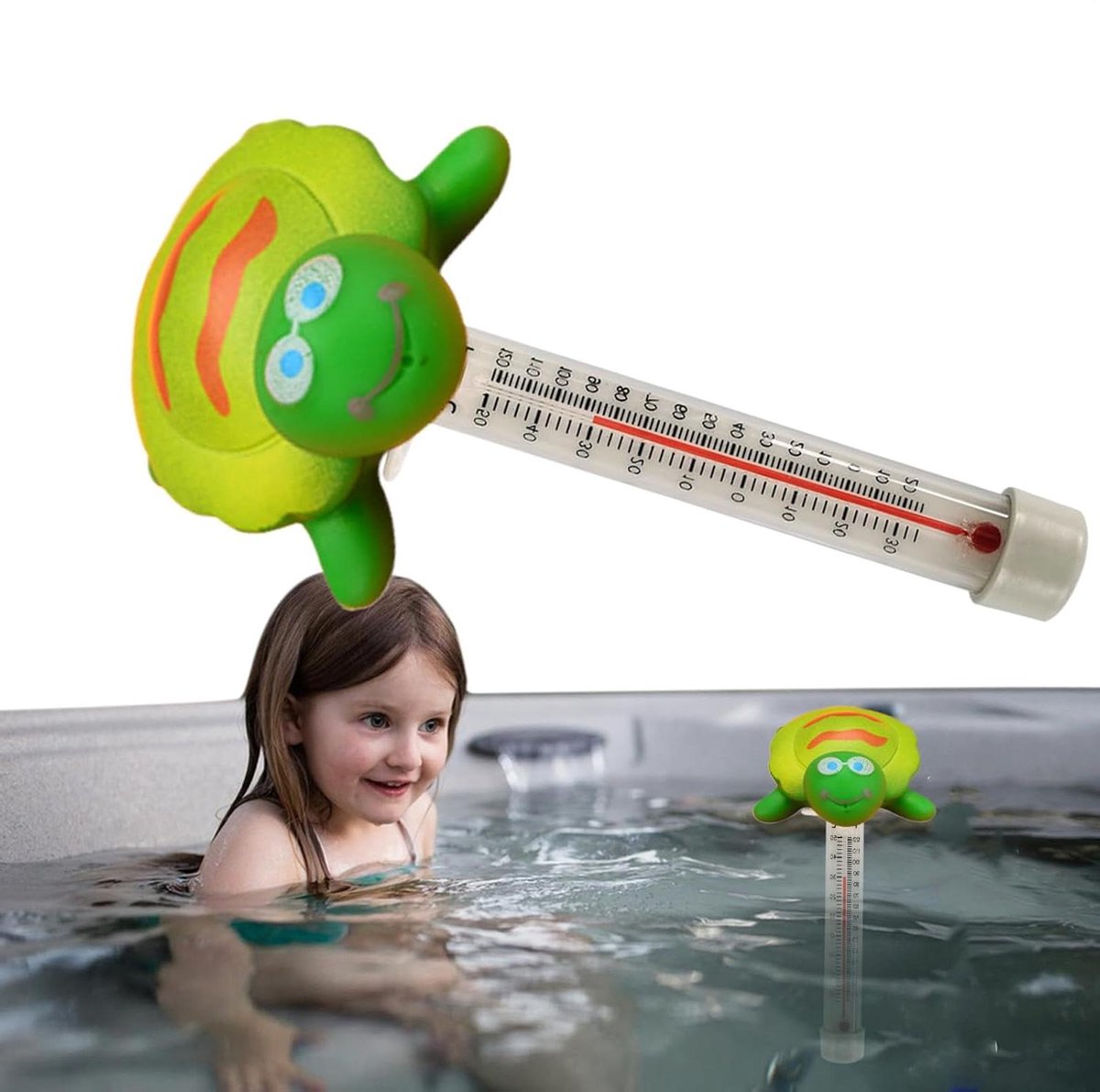 Drijvende Zwembadthermometer - Water Sensor Bad - Water Temperatuur Meten - Snel Afleesbaar Ontwerp