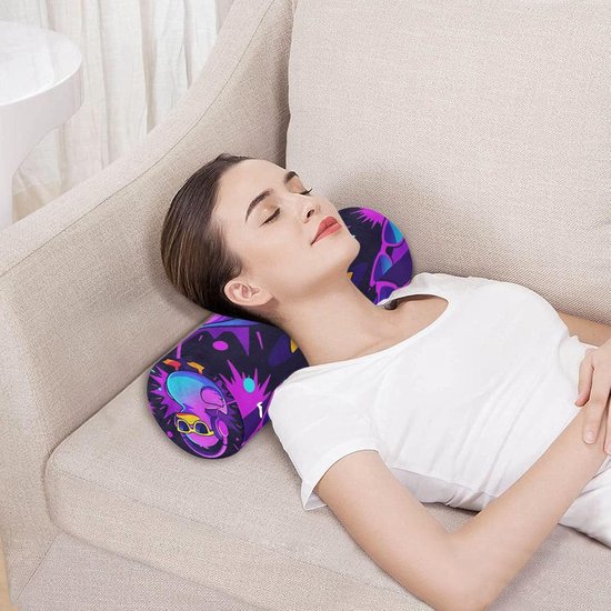 Yoga Bolster Kussen - Nekrol Kussen Cilinder - Ontspanning en Ondersteuning - Ergonomisch Schuimontwerp - 17 x 5.5 Inch — afbeelding 2