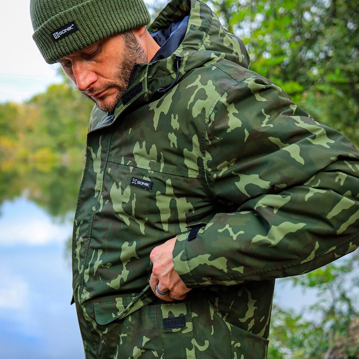 Sonik Heavy Weight Camo Padded Jacket Vis Jas Multicolor