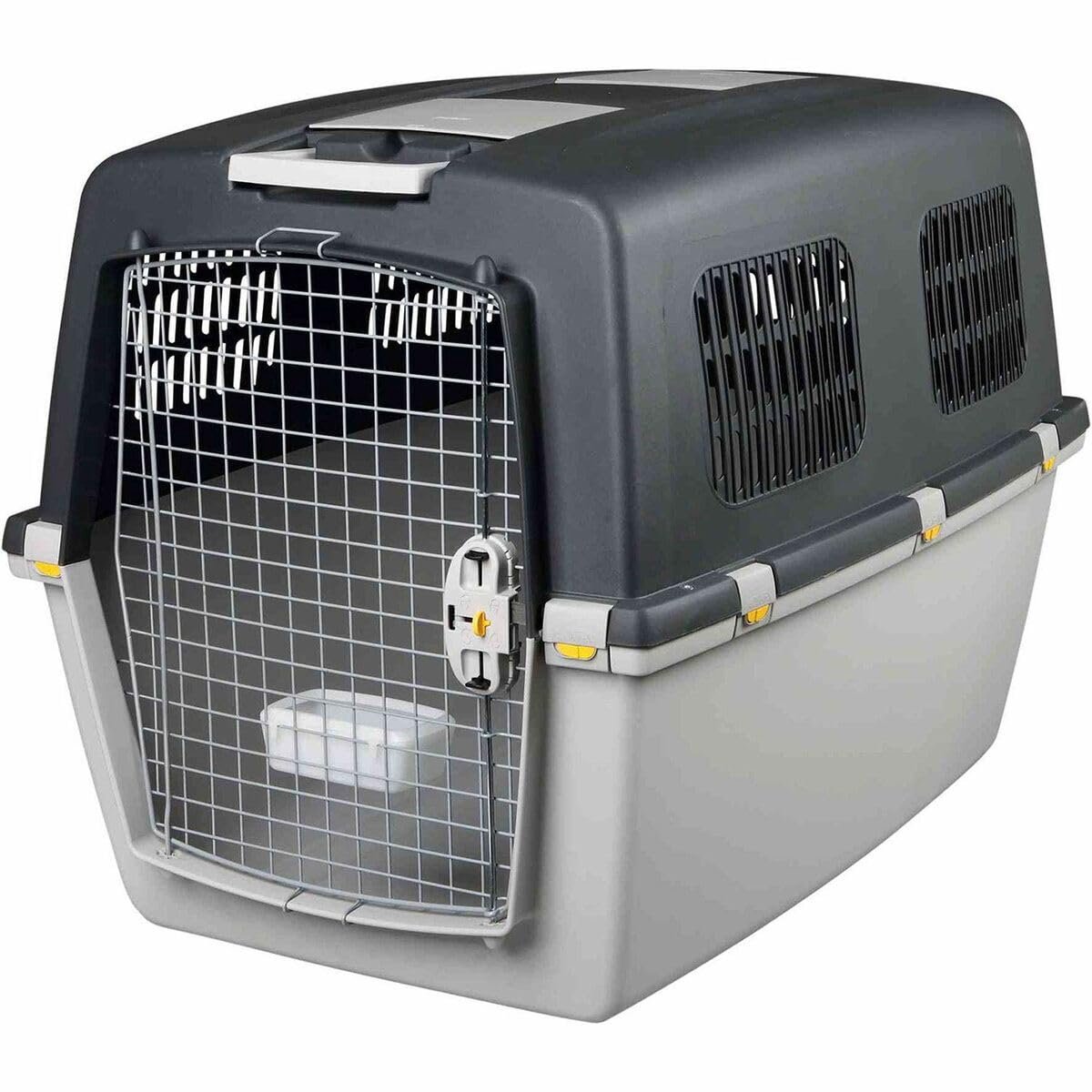 SnelShoppen - Transportbox Gulliver 7 voor Honden en Katten, L: 73 × 75 × 104 cm, Lichtgrijs/Donkergijs, Ideaal voor Reis, Vakantie, en Dierenarts