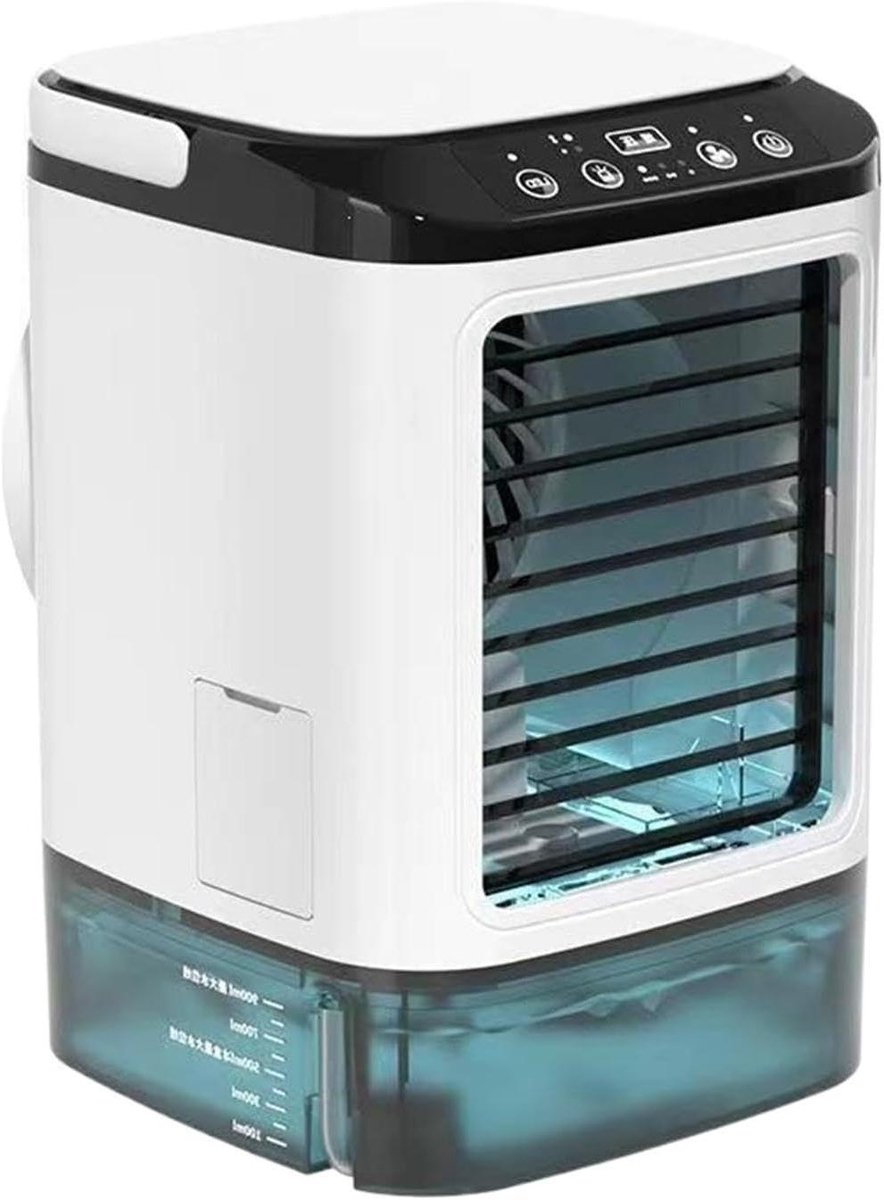 Luchtkoeler Ventilator - Persoonlijke Airco - Persoonlijke Koeling - Met Sprayfunctie - 28.5H cm - Wit