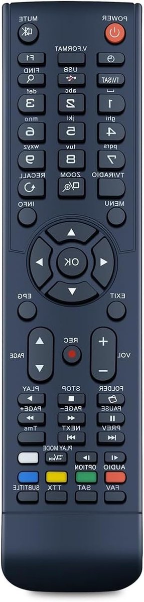 Afstandsbediening - Afstandsbediening Universeel - TV Bediening - Specifieke Modellen - 1 x 1 x 1 cm - Zwart