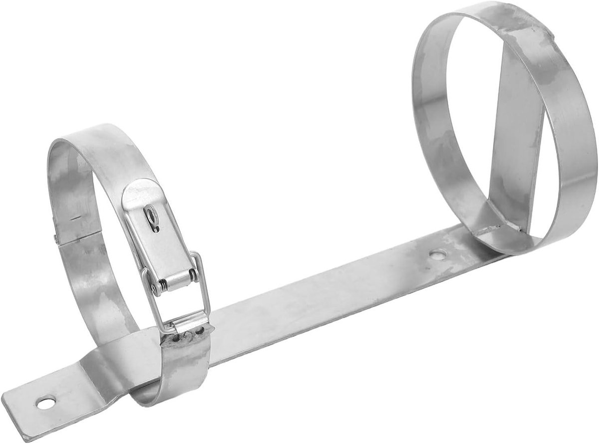 Brandblusser Beugel - Brandblusserhouder Muurbeugel - Veiligheid Vergroten - Universele Pasvorm - 31.5 cm - Zilver