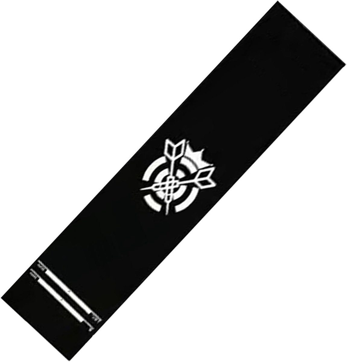 Dartmat met werplijn - Vloermat Darts - Bescherming Vloer - Antislip Basis - 34 x 300 cm - Zwart-wit