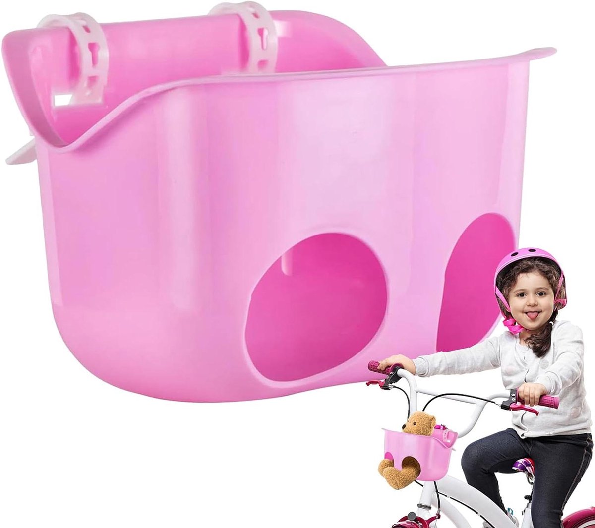 Poppenfietszitje - Poppenzitje fiets Fietsmand meisjes - Fietsplezier met poppen - Veiligheidsriem voor pop