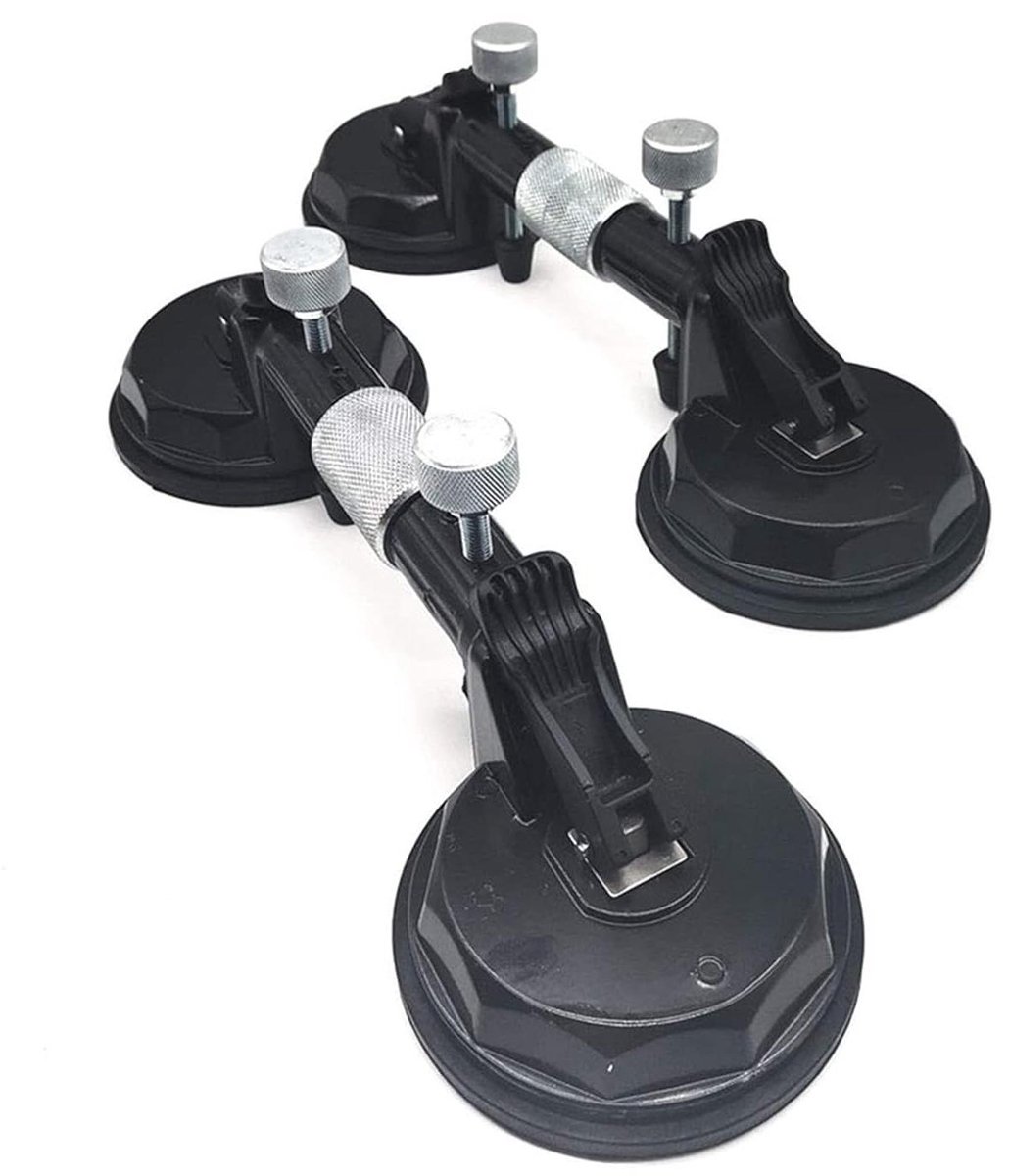 Steen Naad Setters - Tegel Regulator - Verbinden Platen - Verstelbare Zuigkracht - 2 STUKS 5 Inch - Zwart