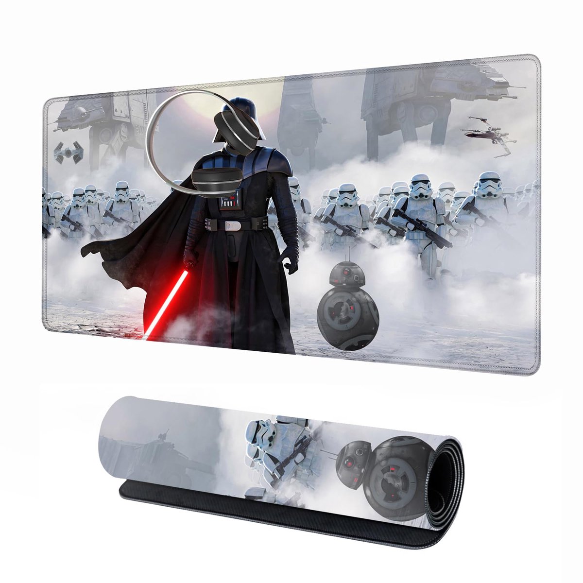 Dailygoods - XXL Gaming Muismat - Zachte Desk Pad met Antislip Onderkant - 80 x 40 cm Wit