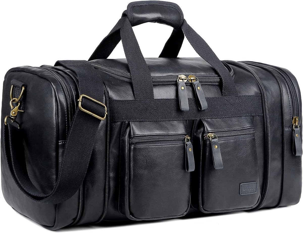 Dailygoods - HB-21 Duffle Reisbagage voor Mannen en Vrouwen in Zwart