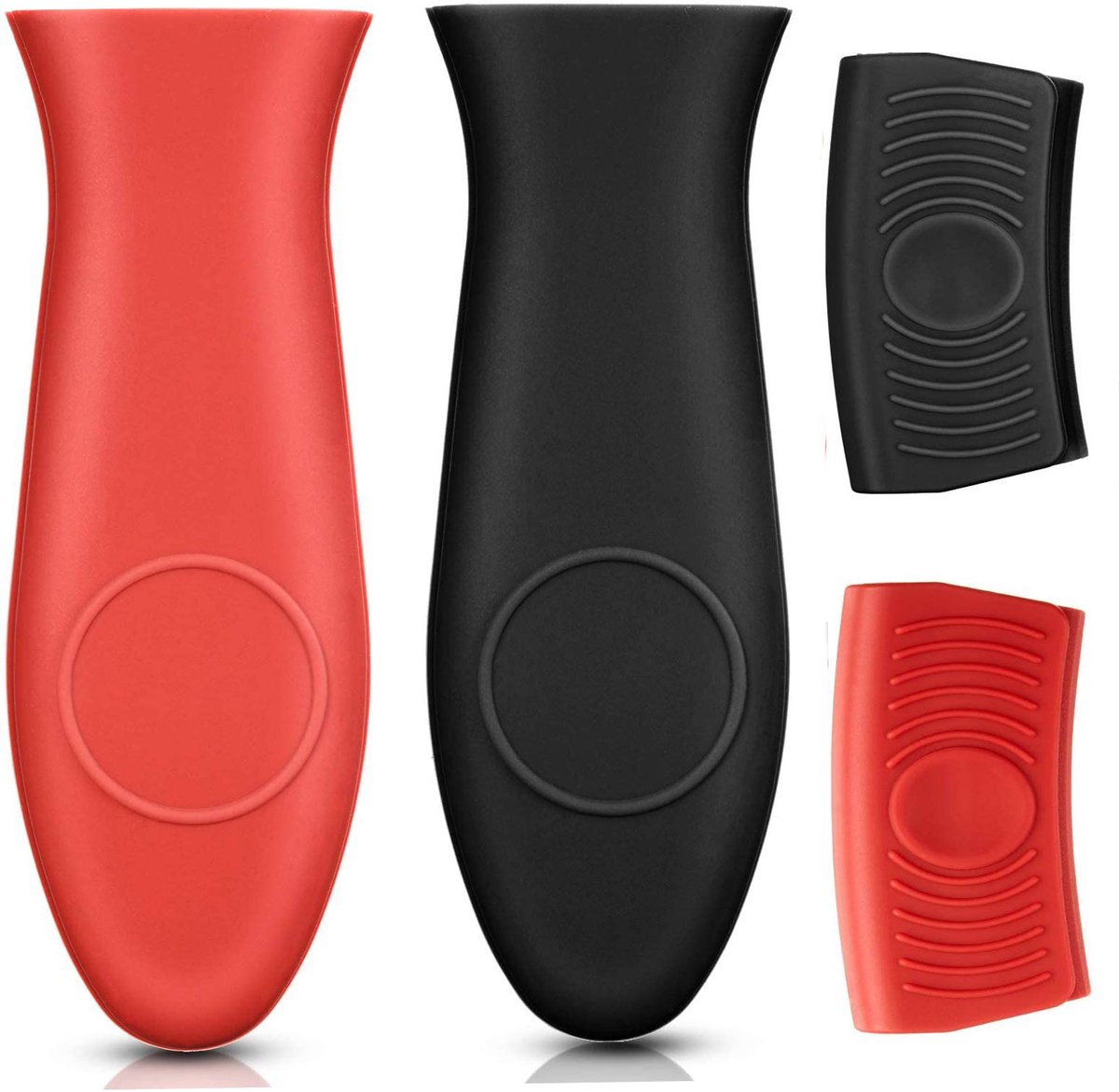 Dailygoods - 4 Stuks Siliconen Warmtegreephouders - Verbrandingsvrije Handgreep voor Pannen