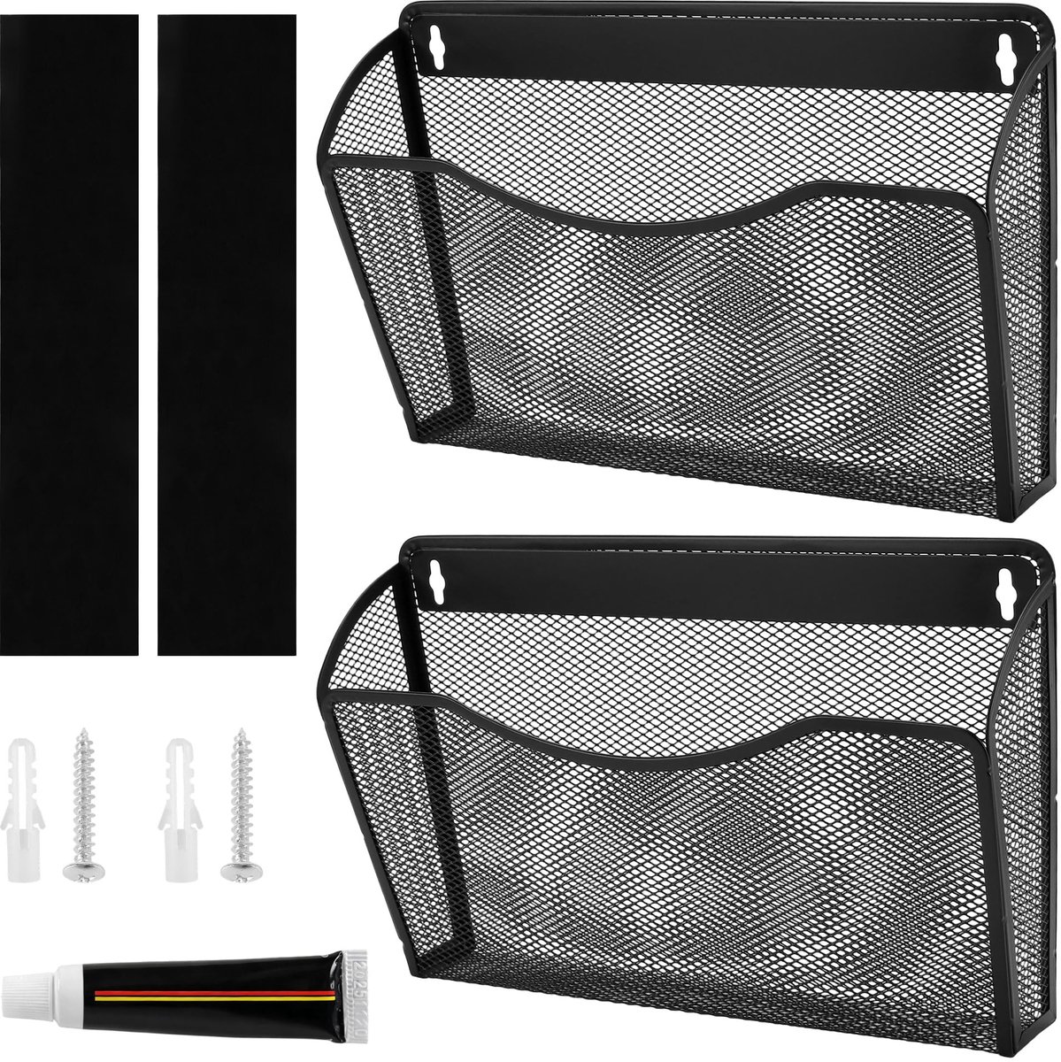 Dailygoods - Magnetische krantenhouder set van 2 - Tijdschriftenstandaard voor documenten