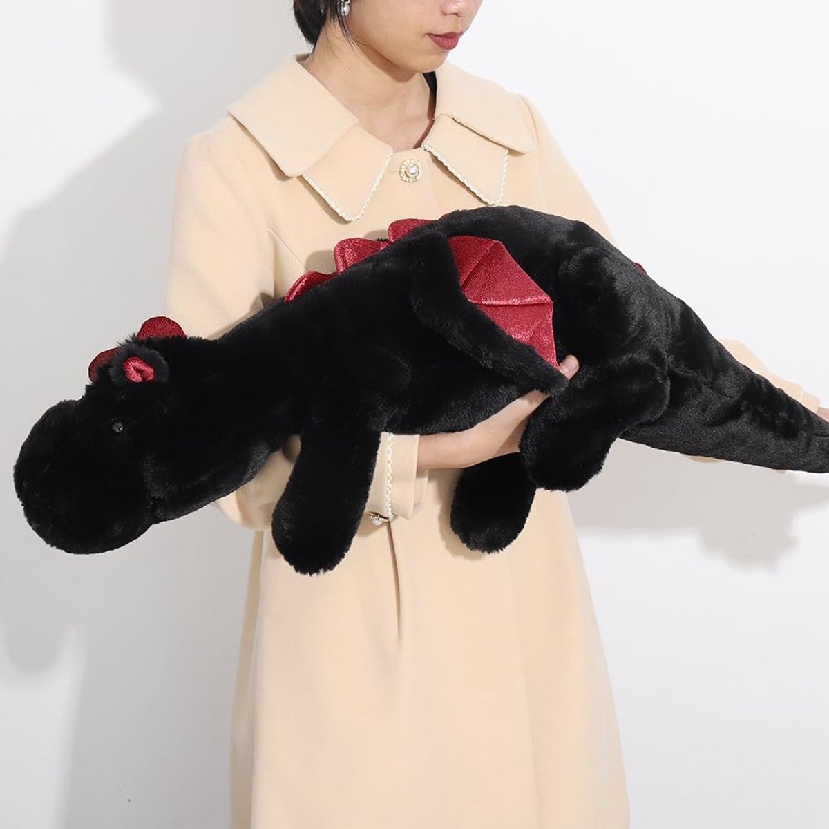 Dailygoods- Drakenknuffel 110 cm - Zacht en kalmerend gewicht - Pluche voor kinderen/volwassenen - Veilig en duurzaam - Sensorische ontspanning - Gewichtsknuffel