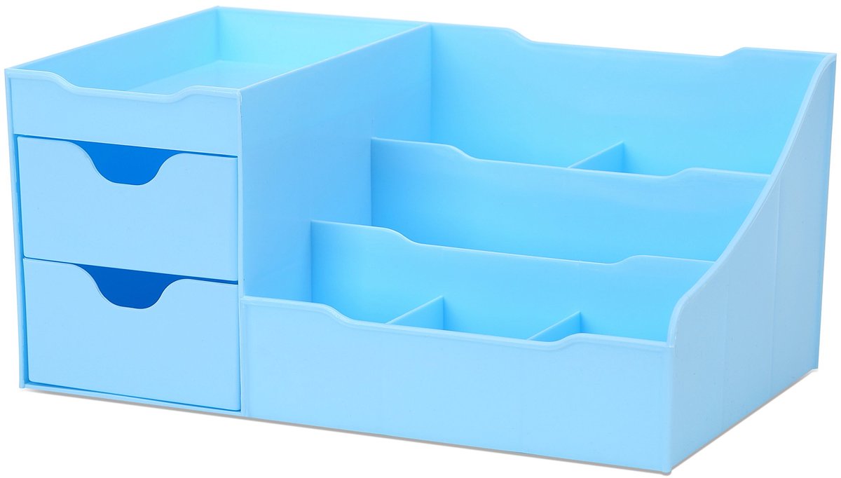 SnelShoppen - Make-up organizer met laden - moderne aanrechtopslag voor cosmetica, chique make-uphouder voor parfum, huidverzorging, borstel, lippenst