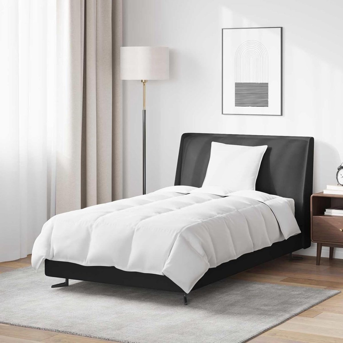 Dekbed met kussen - Dons dekbed set - Heerlijk slapen - Knuffelzacht comfort - 155 x 200 cm - Wit