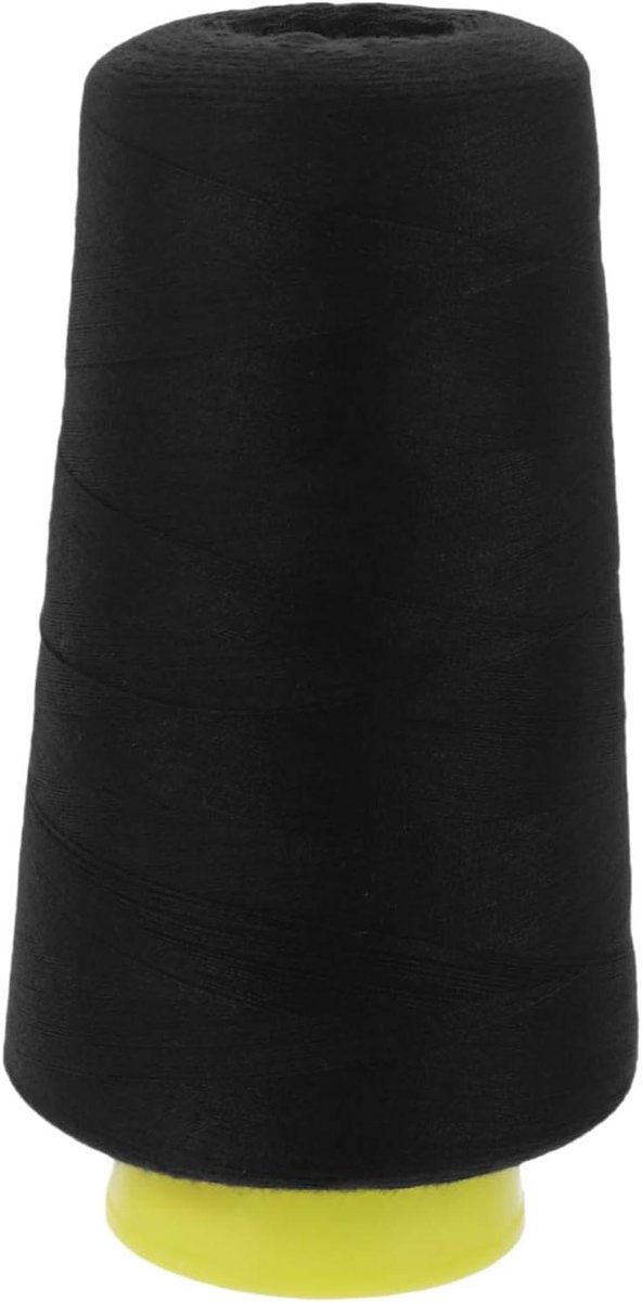 Polyester Garen - Naaimachine Garen - Kleding Maken - Hoge Treksterkte - 3000 Yards - Zwart
