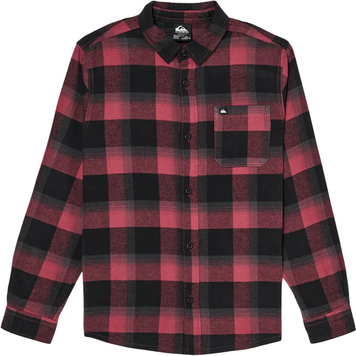 Quiksilver Motherfly Plaid Overhemd Met Lange Mouwen 16 Years Jongen Rood