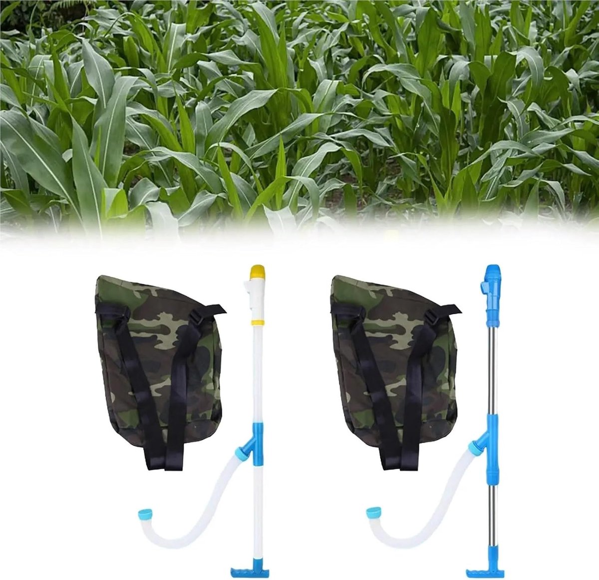 Meststrooier Rugzak - Handmatige Strooier - Efficiënt Bemesten - Grote Capaciteit - 15 kg - Groen